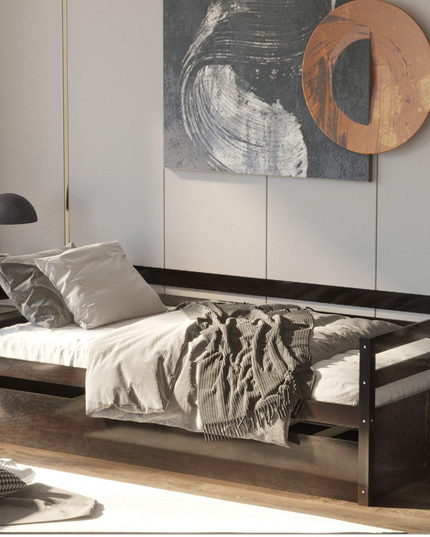 Giantex Wood Daybed with a Trundle, Twin Trundle Daybed with Durable Slat Support
