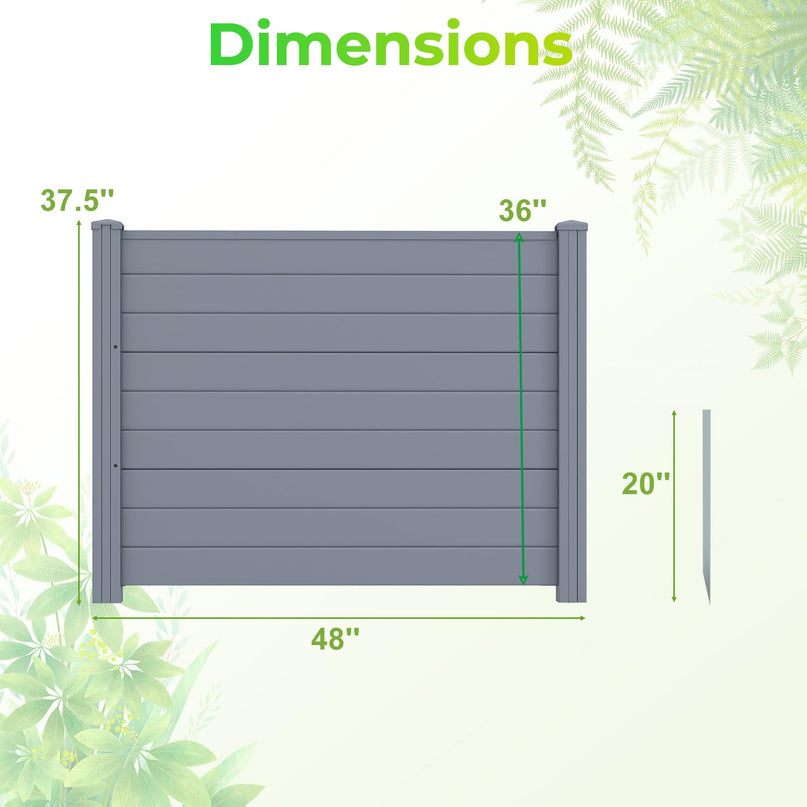Clôture de climatiseur Giantex 48 po L x 36 po H à 3/6 panneaux