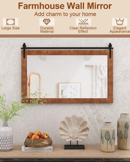 CHARMAID Farmhouse Wall Mirror