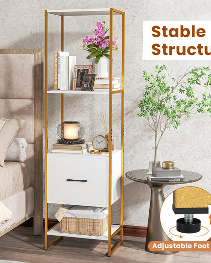 Giantex Bookshelf with Drawer