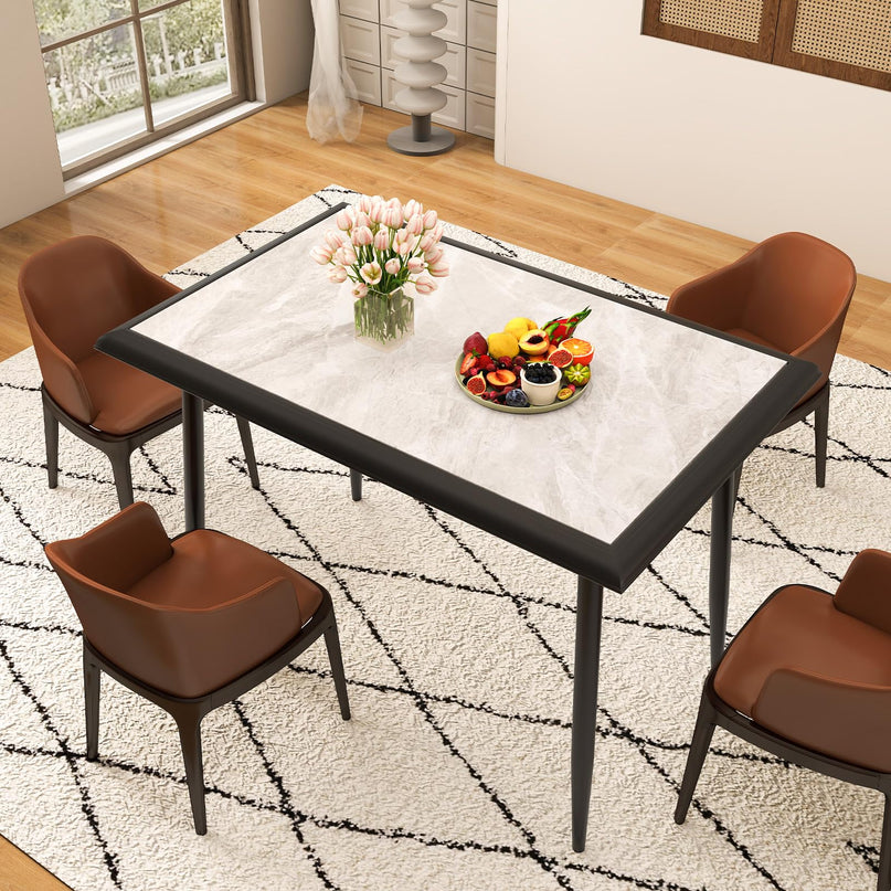 Giantex 44" Dining Table with Food-Grade Sintered Stone Tabletop