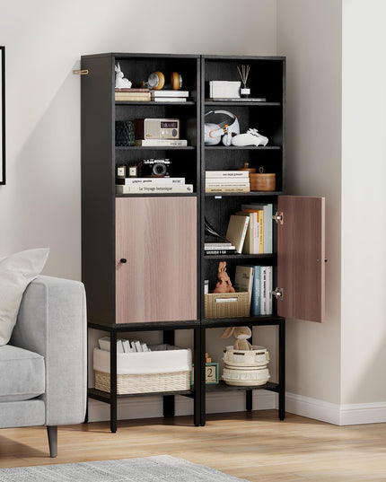 Giantex 57” Tall Bathroom Storage Cabinet, Bathroom Floor Cabinet with Door, Adjustable Shelves & Foot Pads