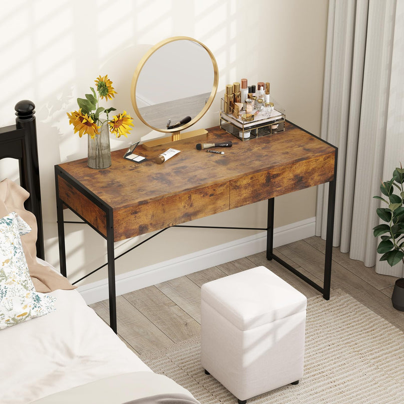 Giantex 44 Inch Home Office Desk with Anti-Toppling Device & Metal Frame