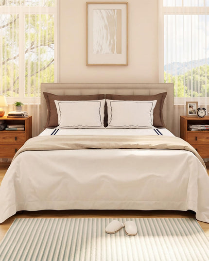 Table de chevet Giantex avec 2 tiroirs pour chambre à coucher et bureau