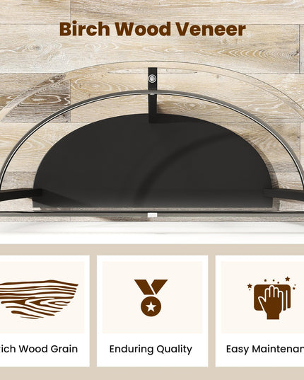 Giantex 2 Tier Glass Console Table for Living Room