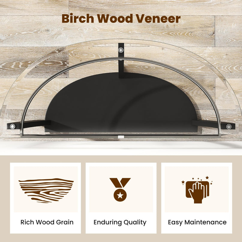 Giantex 2 Tier Glass Console Table for Living Room