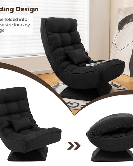 Giantex Adjustable Swivel Floor Chair - 5 Position Video Game Chair