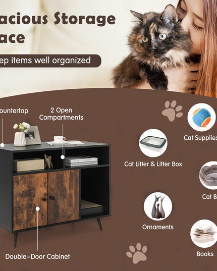 Giantex Cat Litter Box Enclosure