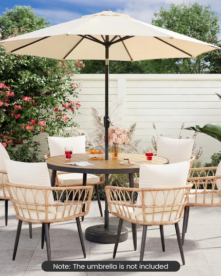 Base de parasol excentré Giantex remplissable avec 2 adaptateurs