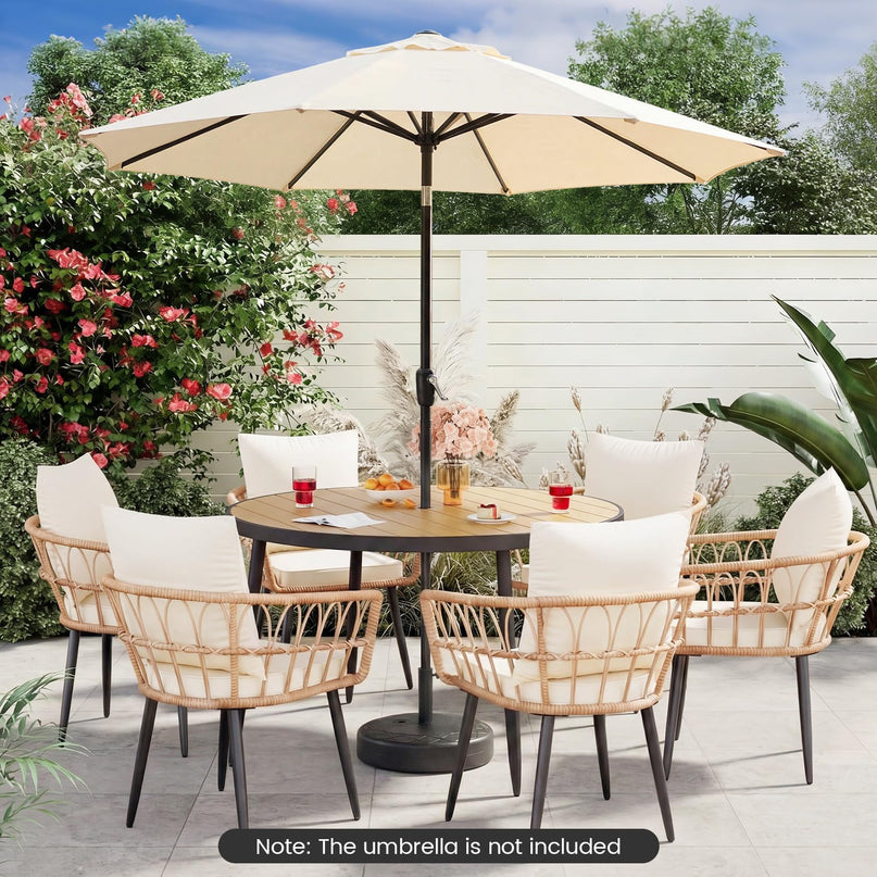 Giantex Fillable Patio Umbrella Base with 2 Adapters