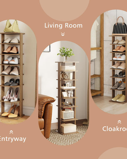 Giantex 8 Tier Vertical Shoe Rack for Living Room