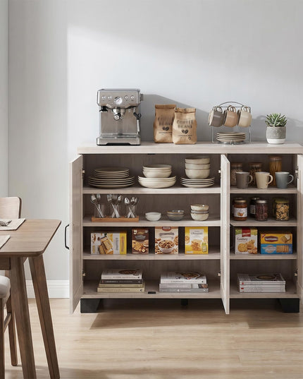 Giantex 45" Farmhouse Sideboard Buffet Cabinet with 3 Doors