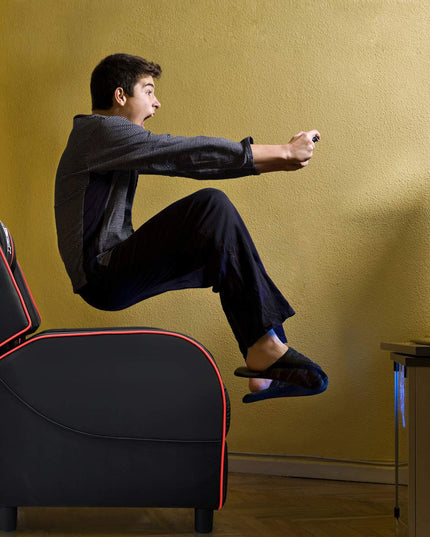 Gaming Recliner Chair, Racing Style Single Recliner Sofa - Giantex