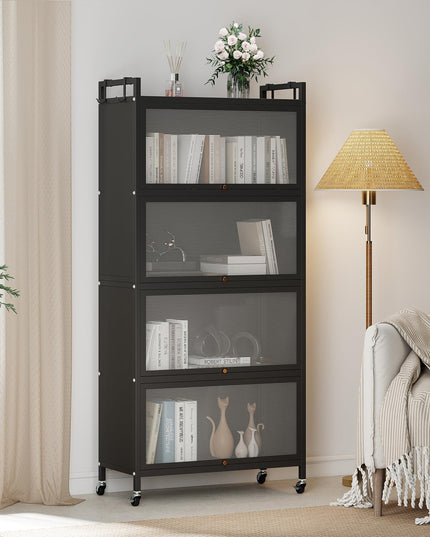 Giantex 5-Tier Kitchen Storage Cabinet w/4 Flip-up PC Doors