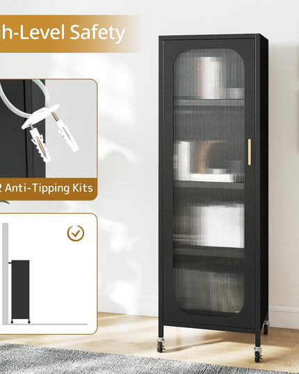 Armoire de rangement mobile à 5 niveaux Giantex