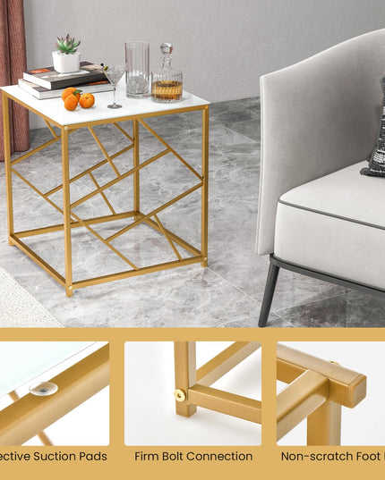 Giantex Gold Side Table