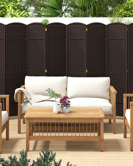 Giantex Room Divider 8 Panel, 5.6ft Folding Privacy Screen