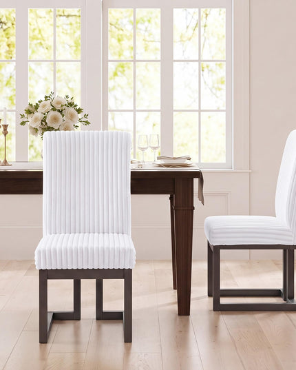 GIANTEX Upholstered Dining Chairs Set of 2/4 with High Back