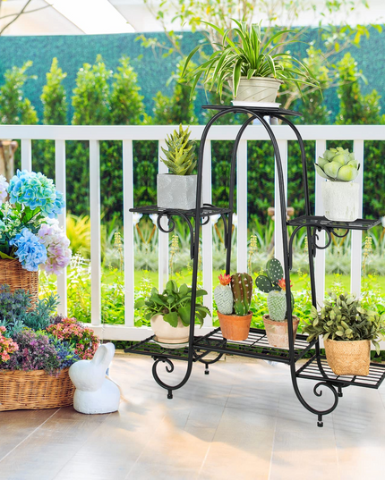 6  Tiers Metal Plant Stand Flower Pots Holder