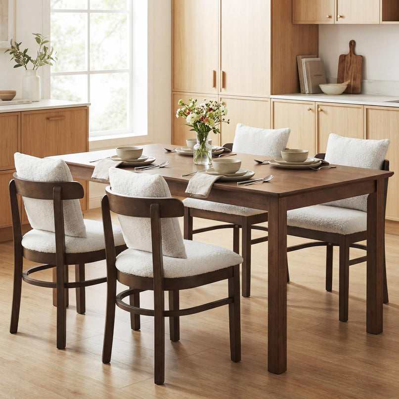 Giantex Chaises de cuisine rembourrées avec oreiller amovible