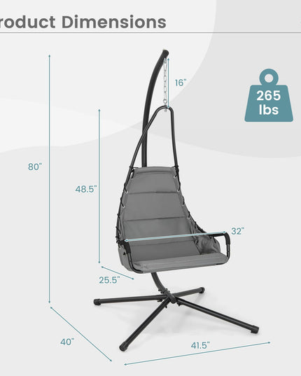 Giantex Hanging Chair with Stand