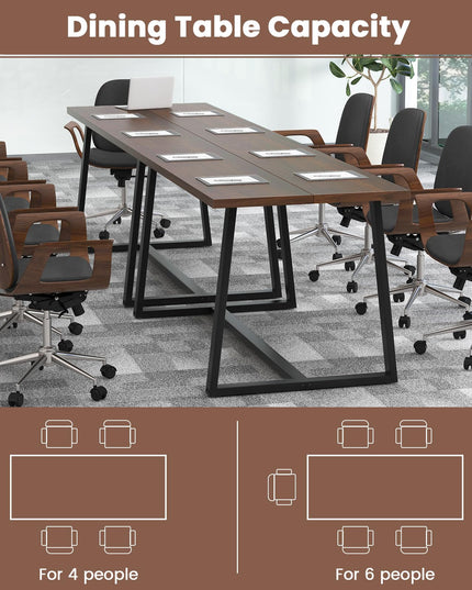Giantex 63" Large Dining Table for 4-6