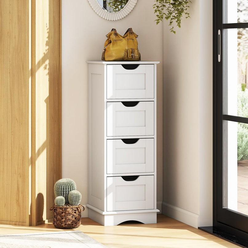 Giantex Bathroom Storage Cabinet with 4 Drawers for Hallway