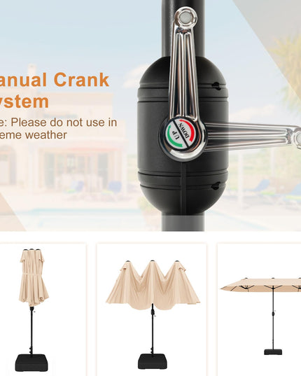 Giantex 13ft Large Patio Umbrella with Base