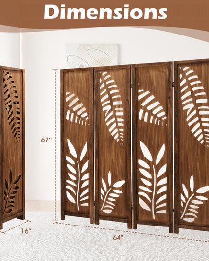 Giantex Boho Rustic Room Divider for Living Room Bedroom