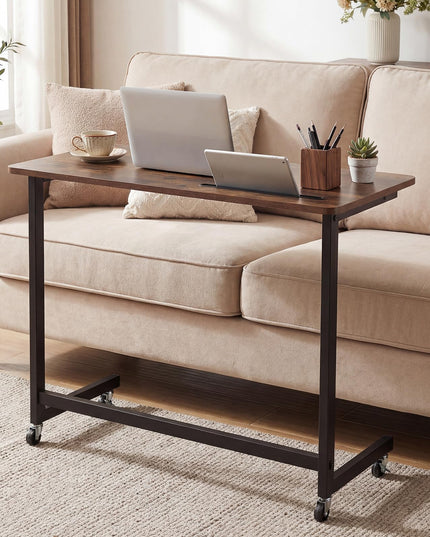 Giantex Mobile C-Shape Side Table - Rolling Bedside Table w/Tablet Slot ( 1/2 )