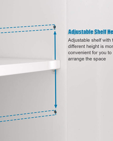 Giantex Toilet Storage Rack W/Double Door