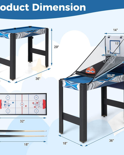 Giantex 6 in 1 Multi Game Table