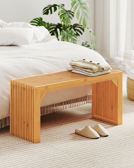 Giantex Modern Kitchen Table Bench for Dining Living Room Bedroom Bathroom Hallway Front Door End of Bed