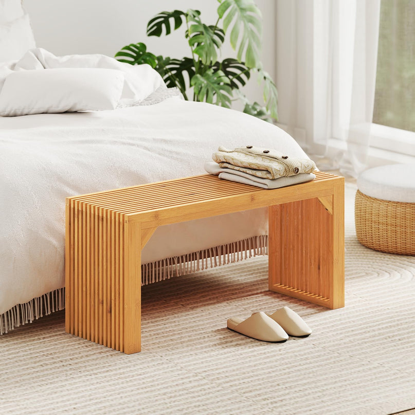 Giantex Modern Kitchen Table Bench for Dining Living Room Bedroom Bathroom Hallway Front Door End of Bed
