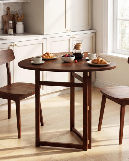 Giantex 31.5" Drop Leaf Folding Dining Table for 2-3