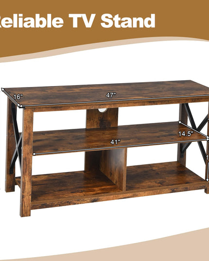 Giantex TV Stand for Bedroom, TV Cabinet for TV Up to 55"