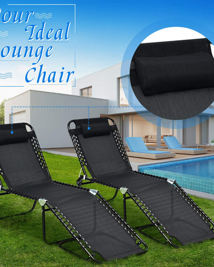 Giantex Chaise Lounge Chair Outdoor - Patio Lounge Chair