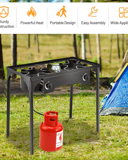 Giantex 150,000 BTU Outdoor Double Burner Stove