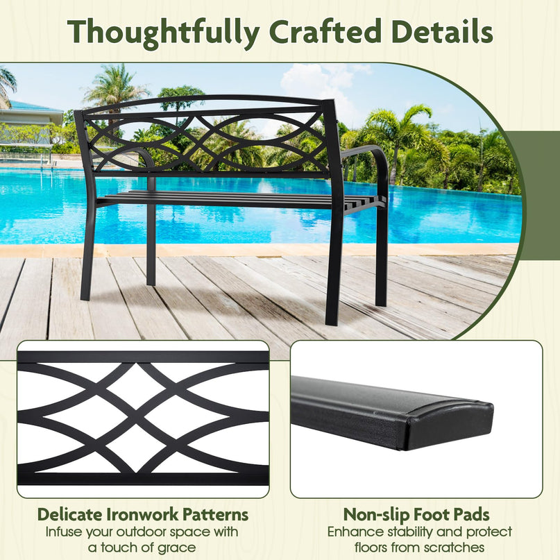 Giantex Outdoor Bench, 45.5” Patio Garden Bench