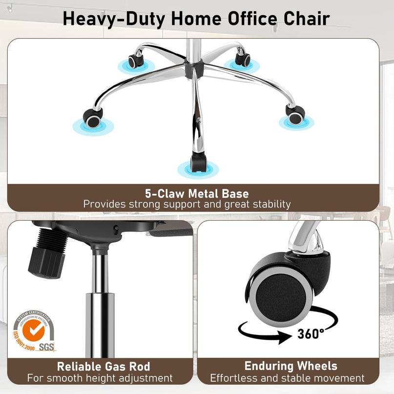 Ribbed Office Chair, Ergonomic High Back Executive Conference Chair