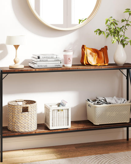 Giantex Narrow Entryway Table with Storage Shelf