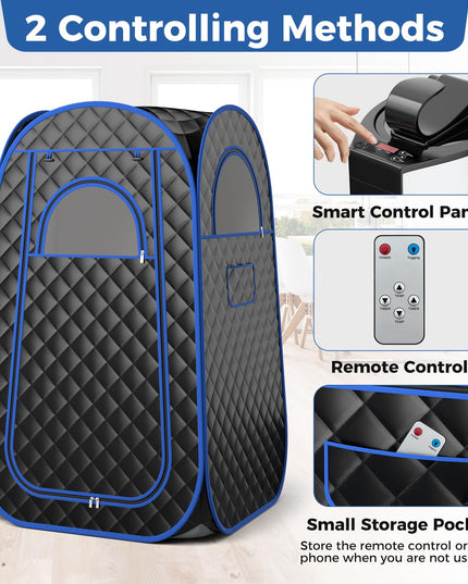 Giantex Portable Sauna, Full Body Steam Sauna w/ 3L Steam Box