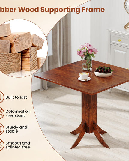 Giantex 33-Inch Square Dining Table for 2-4 People