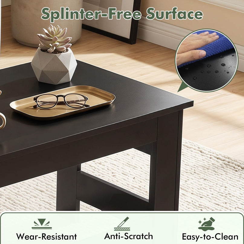 Giantex 31.5" Folding Coffee Table for Living Room