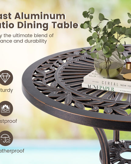 Giantex 24” Patio Bistro Table