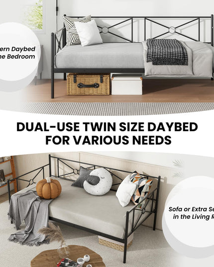 Giantex 2 in 1 Daybed Frame for Living Room