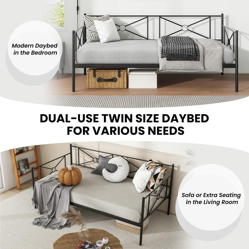 Giantex 2 in 1 Daybed Frame for Living Room