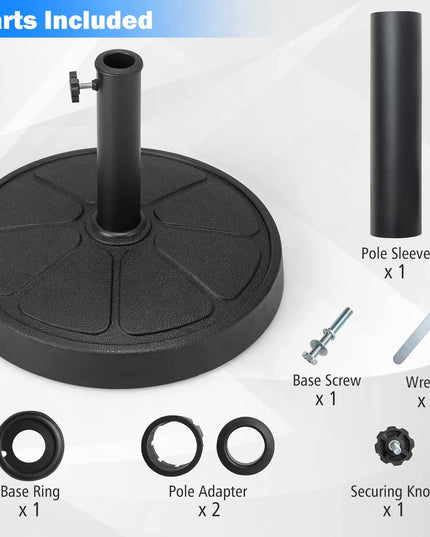 Giantex 31/40 lbs Patio Umbrella Base