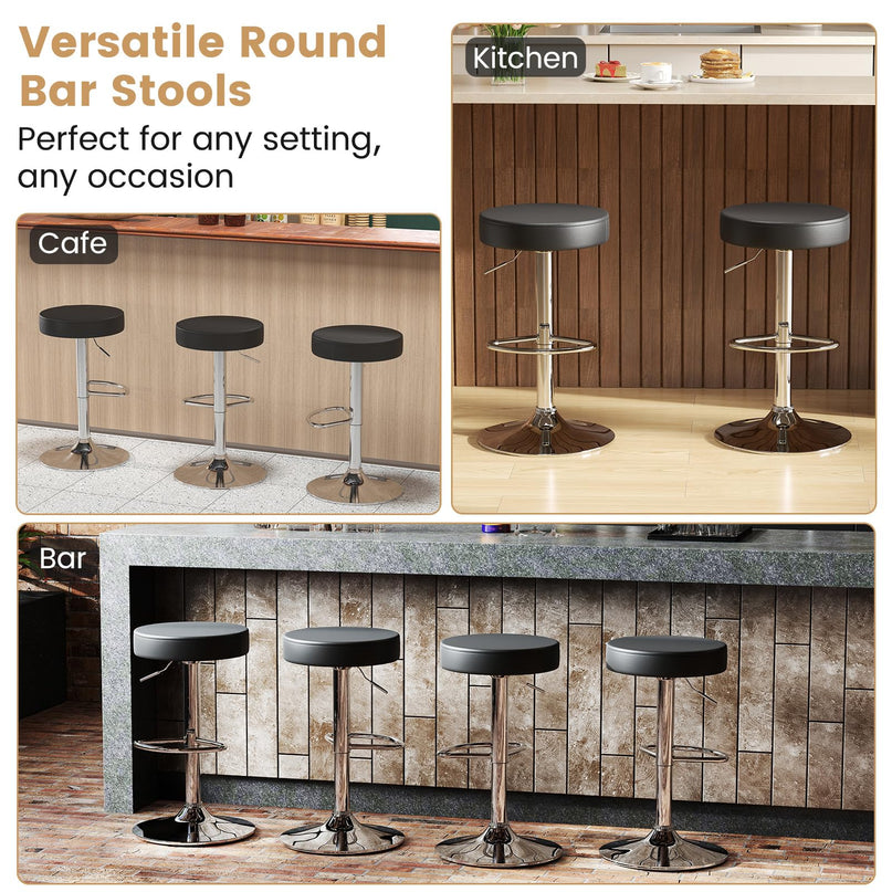 Giantex Bar Stool Set with Swivel Padded Seat for Kitchen