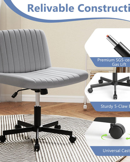 Giantex Criss Cross Chair with Wheels for Home
